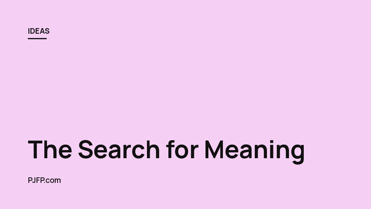 The Search for Meaning: Exploring the Enduring Question of the Purpose of Life