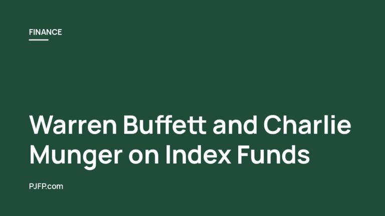 Warren Buffett and Charlie Munger on Index Funds