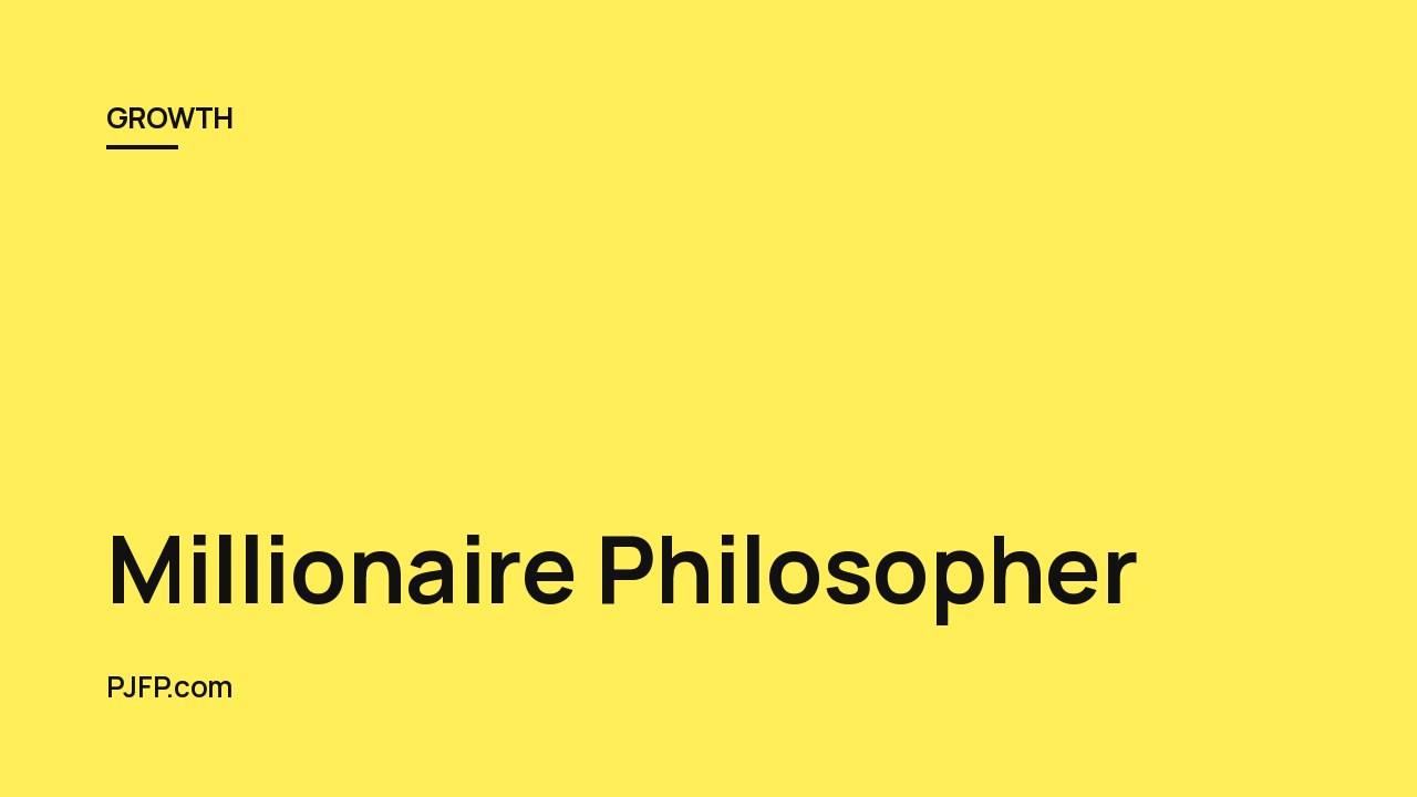 Millionaire Philosopher: Mastering Inner Growth to Become Unbeatable
