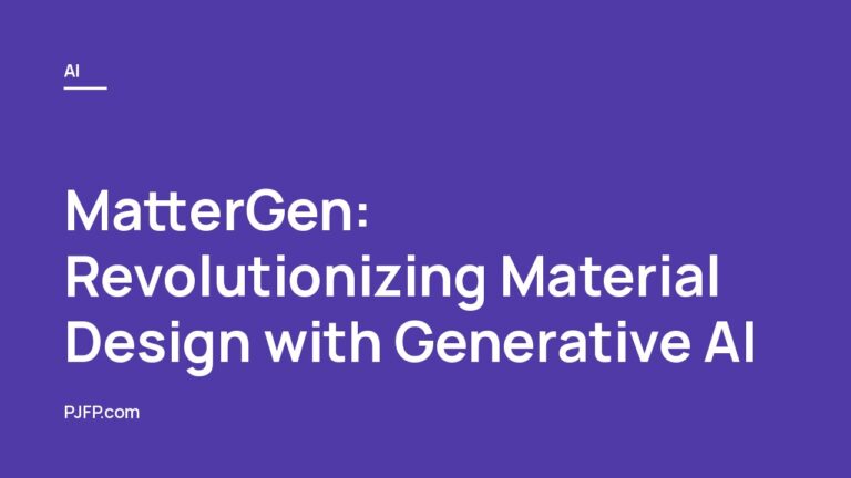 MatterGen: Revolutionizing Material Design with Generative AI