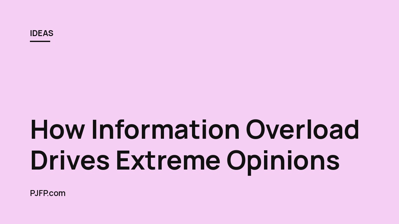 How Information Overload Drives Extreme Opinions: Insights from Computational Models