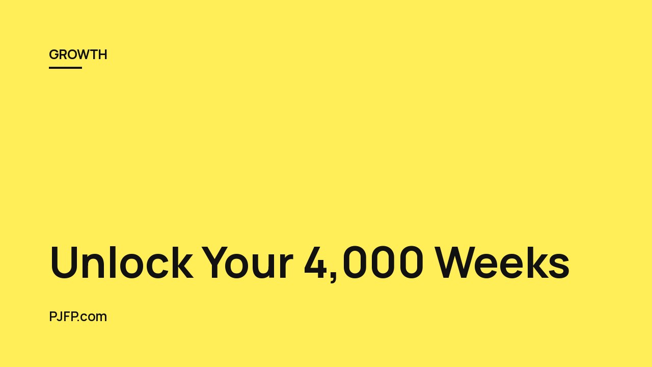 Unlock Your 4,000 Weeks: 8 High‑Impact Habits That Turn Ordinary Days Into an Extraordinary Life