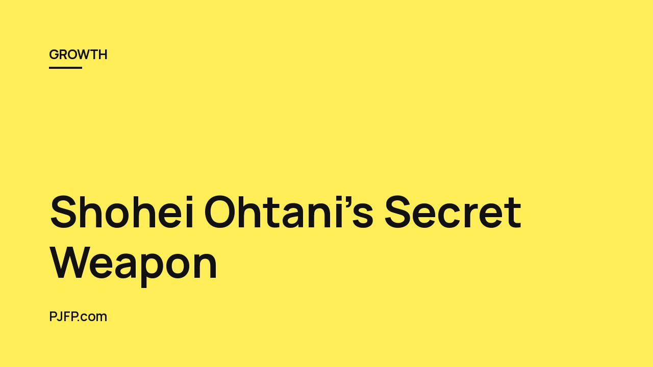 Shohei Ohtani’s Secret Weapon: How the Harada Method Turned a Teen Dream into MLB Greatness—and Could Transform Your Kids Too!
