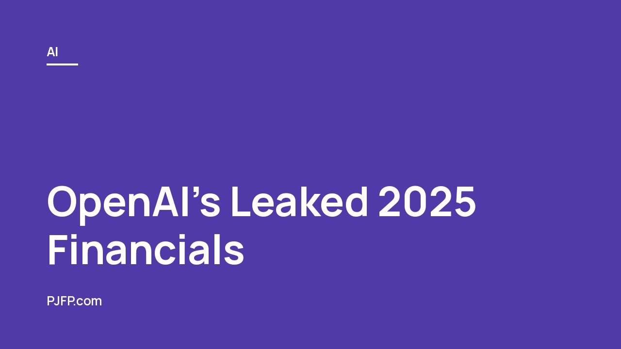 OpenAI’s Leaked 2025 Financials: $34 Billion in Spending, a $38.5 Billion Net Loss, and a $17 Billion Microsoft Bill Ahead of Its IPO