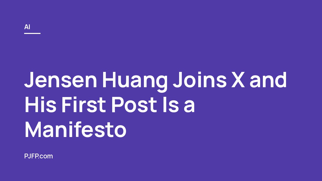 Jensen Huang Joins X and His First Post Is a Manifesto: Inside the Open Weights and American AI Leadership Letter Signed by NVIDIA, Microsoft, Meta, and 20+ Tech Giants